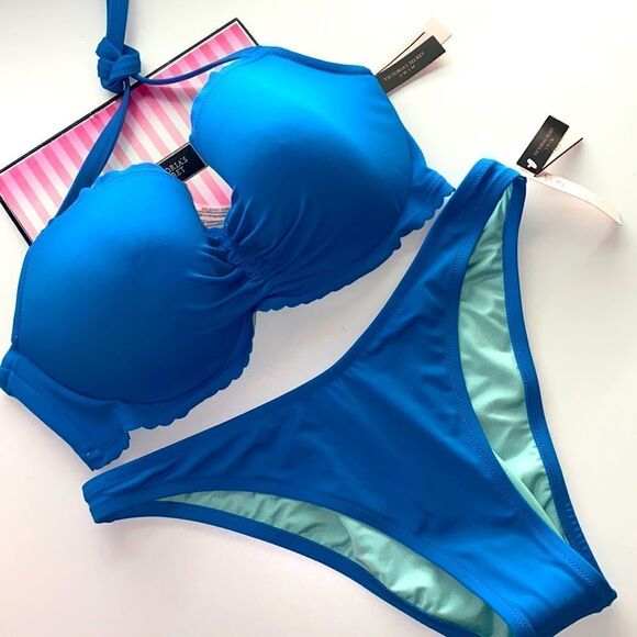 38D/Large ViCTORIA SECRET SWIMSUIT 2 PC bikini New